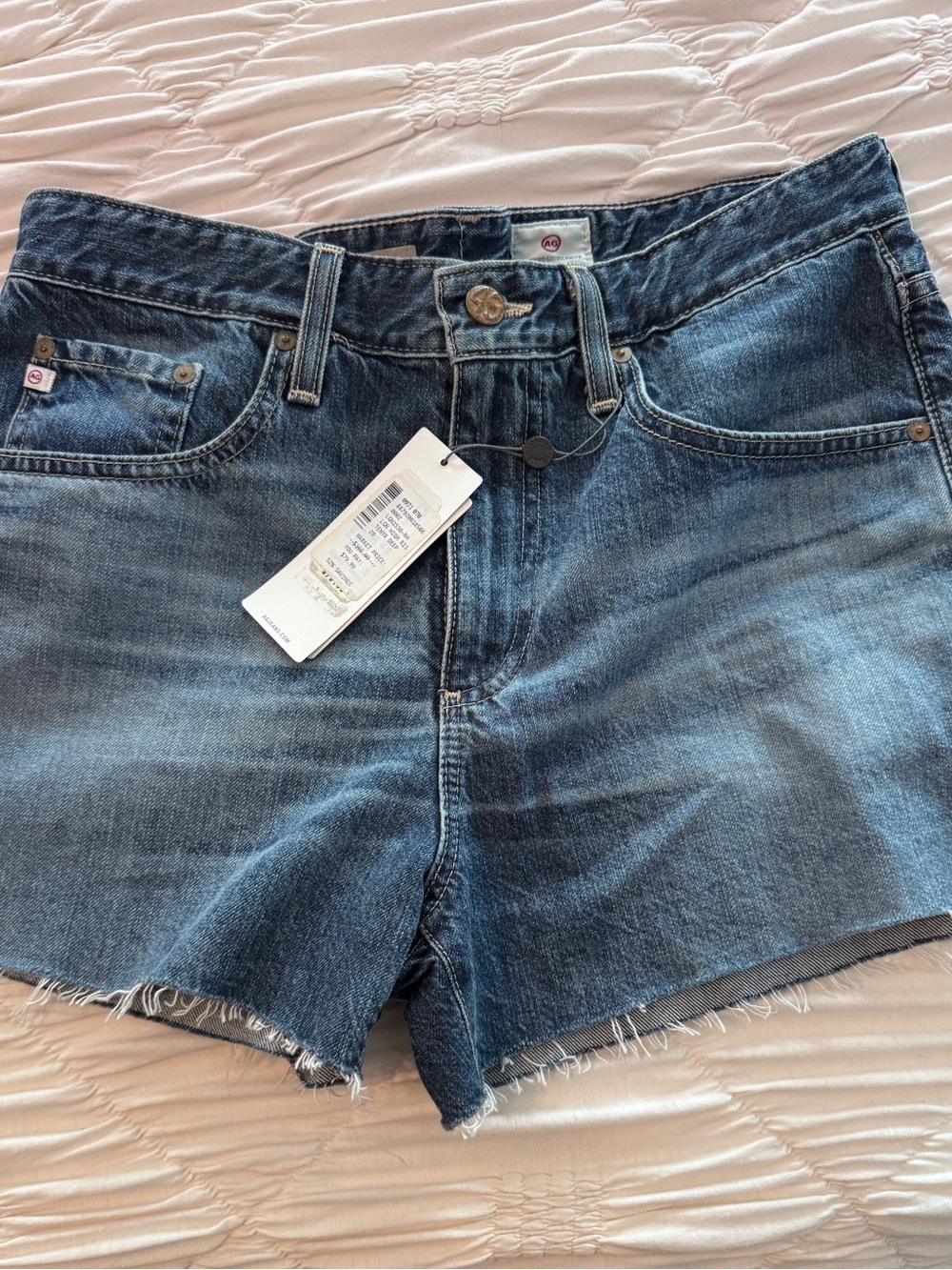 AG “The Sadie” High-Rise Cut Off Denim Shorts — Size 29 NWT - Picture 4 of 4